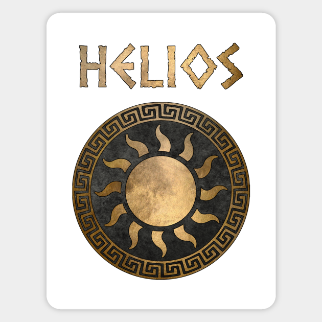 Helios Greek God of the Sun Ancient Symbol - Helios - Sticker | TeePublic